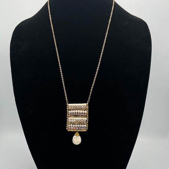 Jewelry - NWT - Modern Boho Necklace – Mixed Metals & Teardrop Accent
